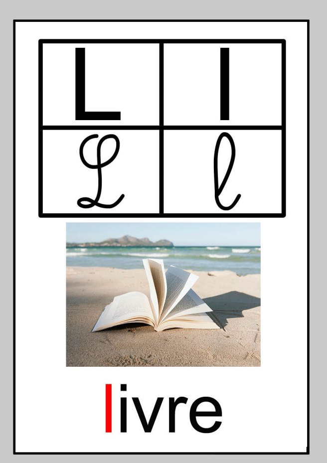 Lettre l livre